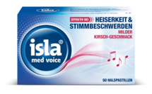 Produktgrafik von isla<sup>®</sup> med voice. 