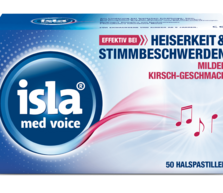 Produktgrafik von isla<sup>®</sup> med voice. 